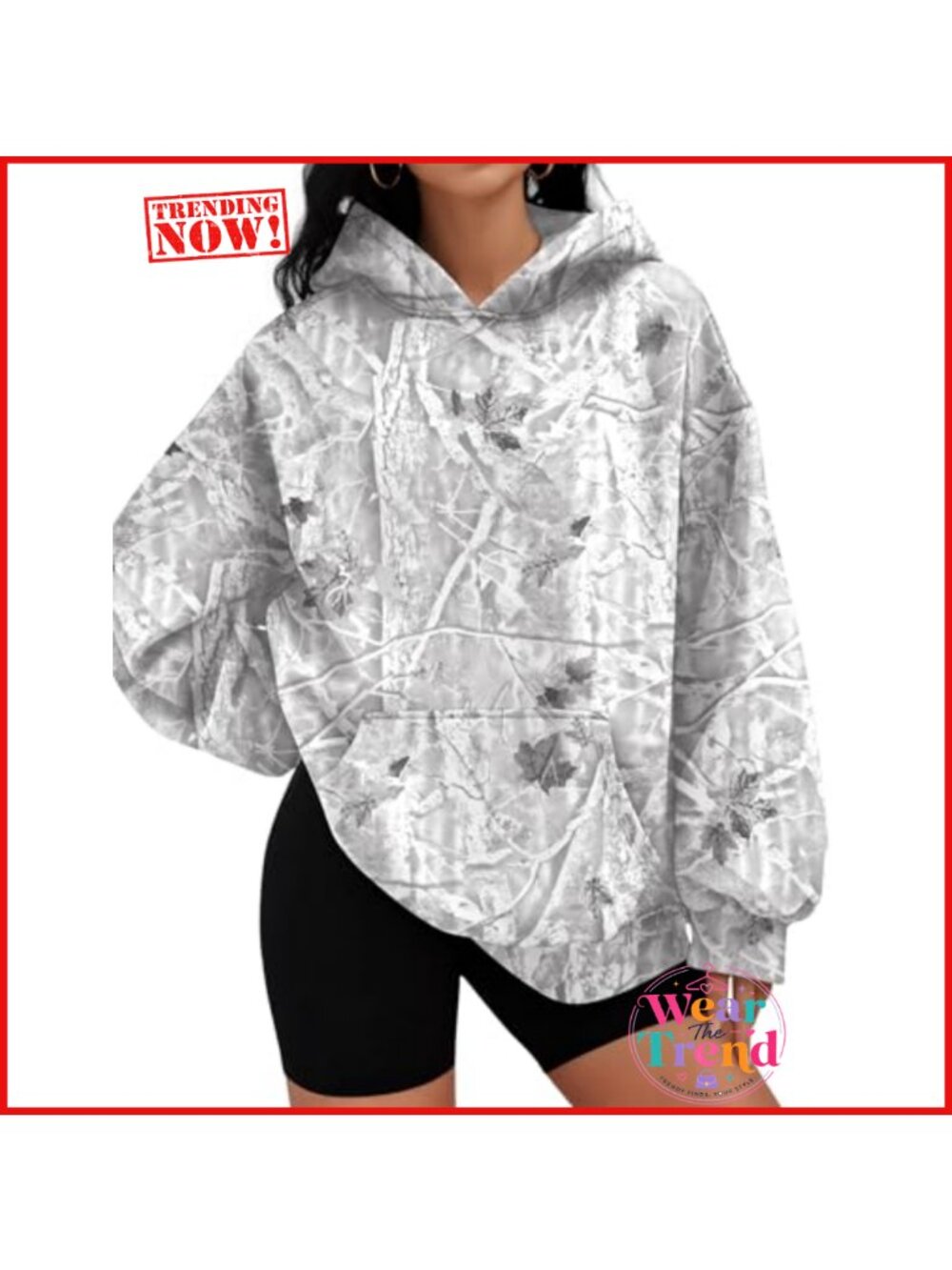 Oversized Fleece Lined Hoodie Pullover Sweatshirt with Pocket